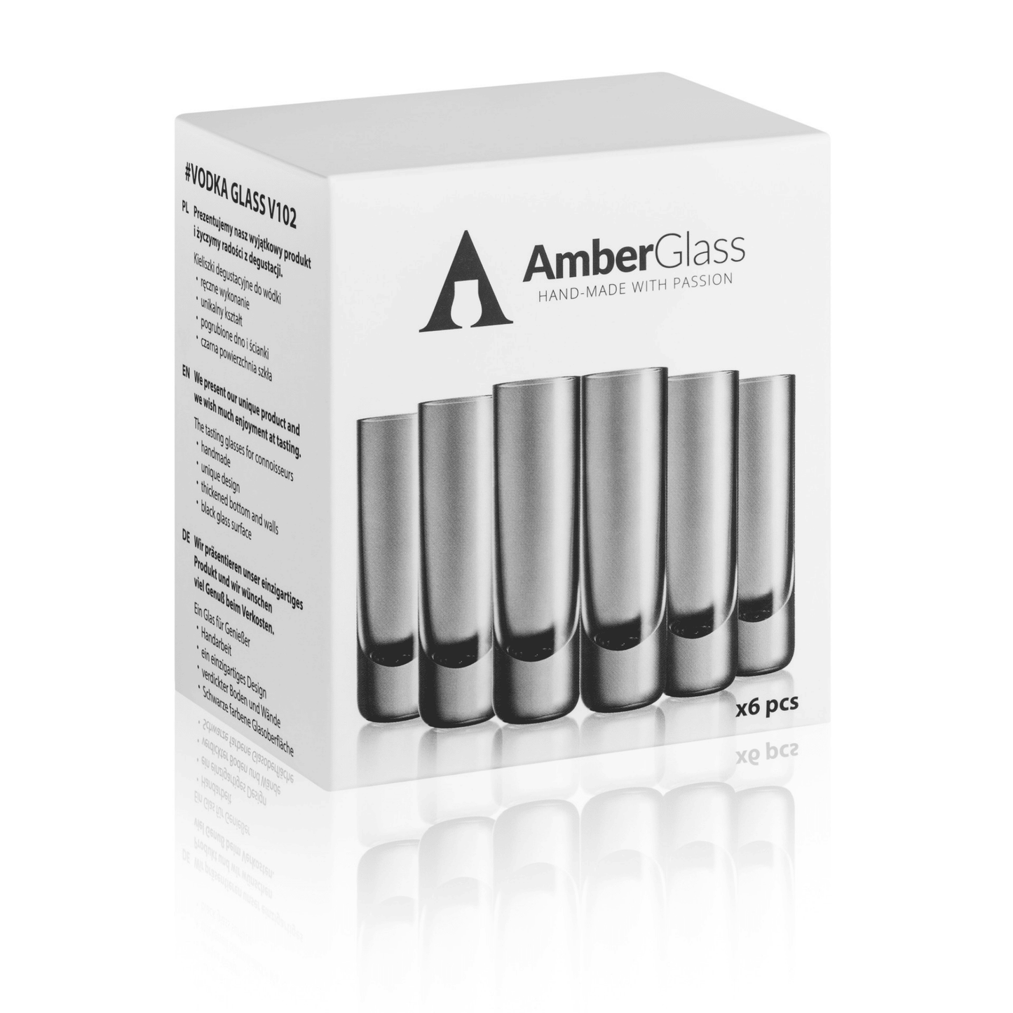 Obsidian Shot Glass (Limited Edition) - 6 Pack - AmberGlass V102