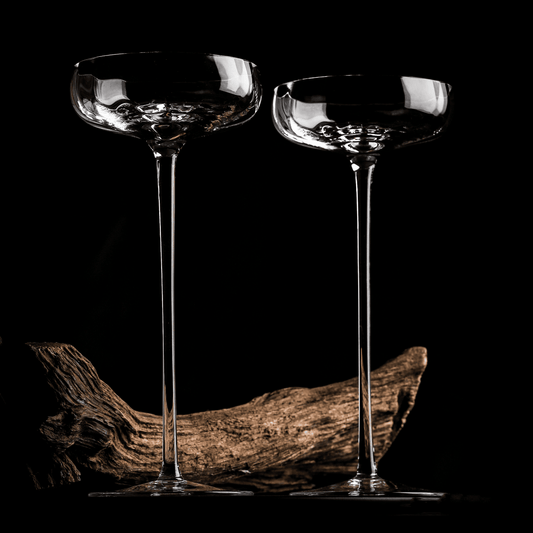 Crystal Coupe Cocktail Glass - 2 pack - AmberGlass CG100